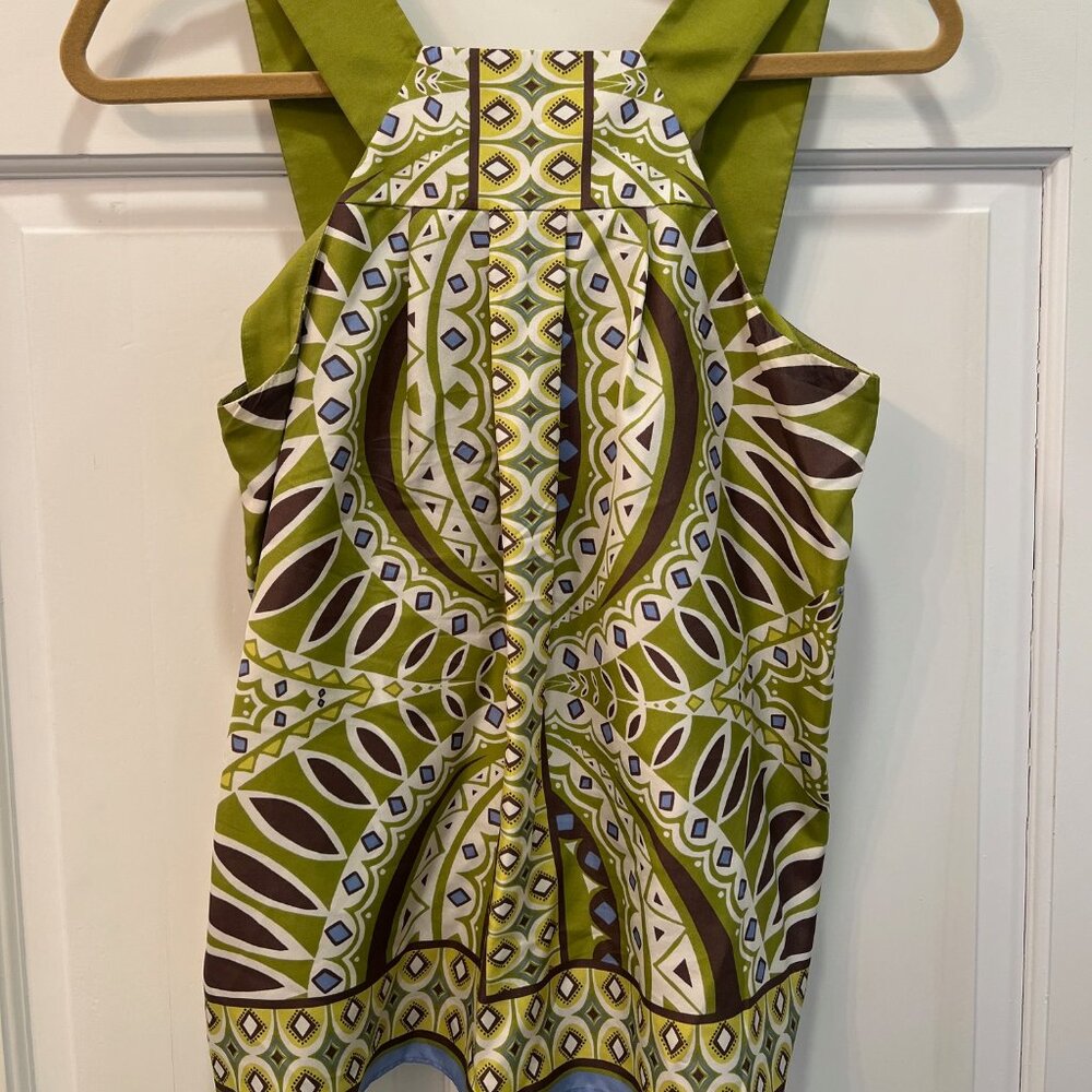 Banana Republic Green Summer Blouse Size - Small (Petite)